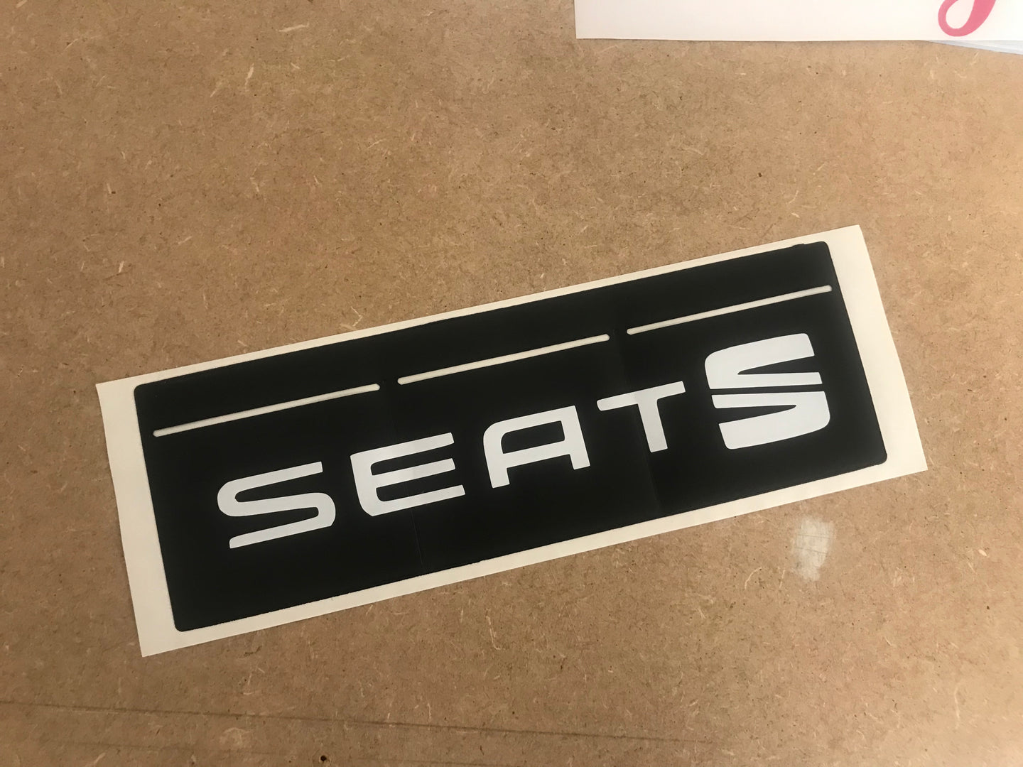 Seat tax disc holder